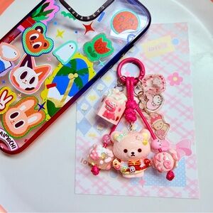 rilakkuma resin charm keychain bagcharm